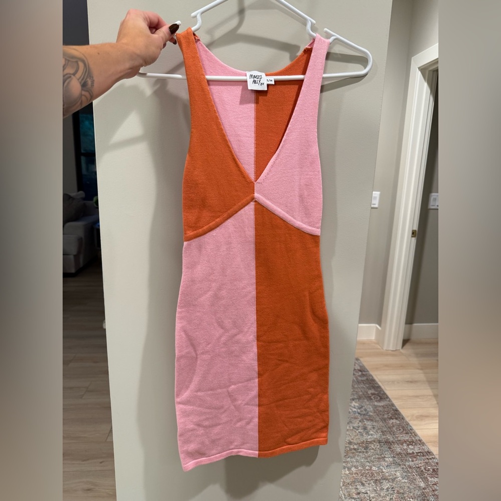 Princess Polly Vibrant Pink and Orange Dress